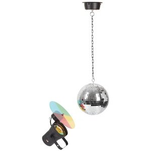 Eurolite Mirrorball 20 cm Set with Pinspot and Motor