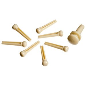 D'Addario Plastic Bridge Pins Ivory