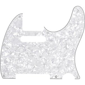 Fender Pickguard, Telecaster, 8-Hole Mount, White Pearl, 4-Ply