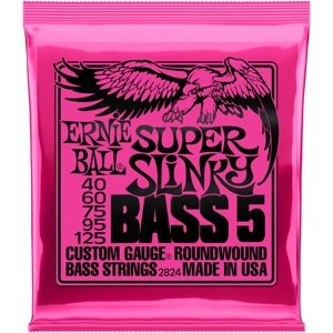Ernie Ball 2824 Super Slinky Nickel Wound 5-String Electric Bass 40-12
