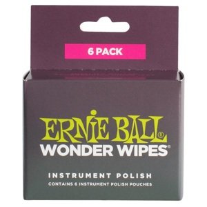 Ernie Ball Wonder Wipes Instrument Polish 6-Pack