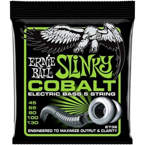 Ernie Ball 2736 Regular Slinky Cobalt 5-String Electric Bass 45-130