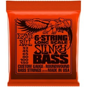 Ernie Ball 2838 Slinky Nickel Wound Long Scale 6-String Electric Bass