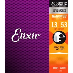 Elixir Nanoweb 80/20 Bronze HD Light
