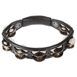 Latin Percussion Cyclops Tambourine Steel Jingles Black Hand Held
