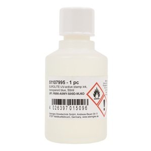 Eurolite UV-Active Stamp Ink Transparent Blue 50 ml
