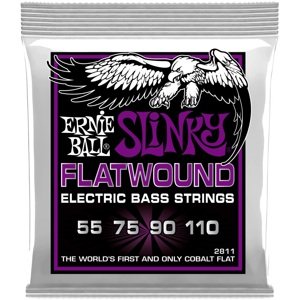 Ernie Ball 2811 Power Slinky Cobalt Flatwound Electric Bass 55-110