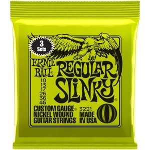 Ernie Ball 3221 Nickel Wound Regular Slinky 3 Pack