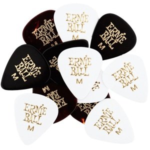 Ernie Ball 9178 Cellulose Picks Medium Assorted 12-Pack