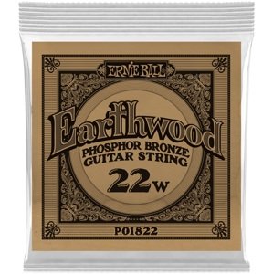 Ernie Ball 1834 Earthwood Phosphor Bronze Single .022