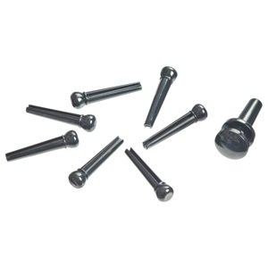 D'Addario Plastic Bridge Pins Black