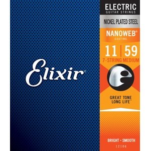 Elixir Nanoweb 7-String Medium