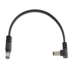 Rockboard Flat Power Cable - Black 15 cm / 5,9 angled/straight