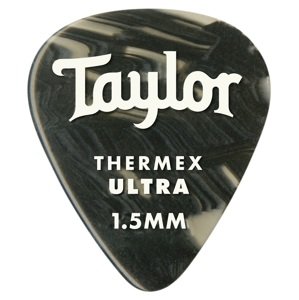 Taylor Premium Darktone Thermex Ultra Picks 351 1.50 Black Onyx