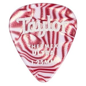 Taylor Premium Darktone Thermex Ultra Picks 351 Ruby Swirl 1.25