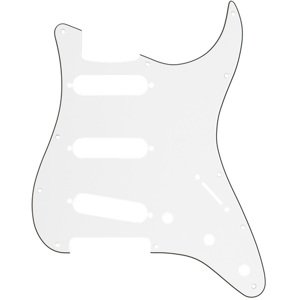 Fender Pickguard, Stratocaster S/S/S, 11-Hole Mount, Parchment P/B/P,