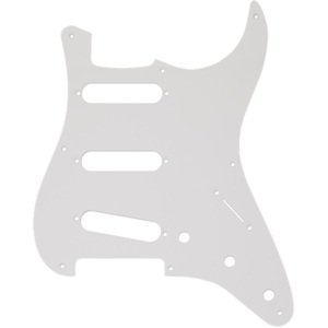 Fender Pickguard, Stratocaster S/S/S, 8-Hole Mount, White, 1-Ply
