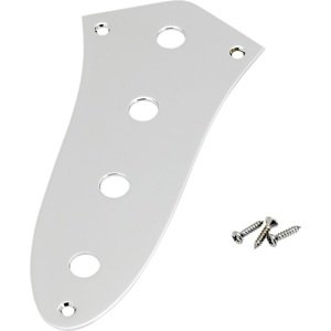 Fender Jazz Bass Control Plate, 4-Hole, Chrome