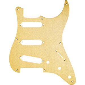 Fender Pickguard, Stratocaster S/S/S, 8-Hole Mount, Gold Anodized Alum
