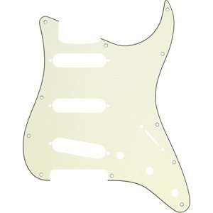 Fender Pickguard, Stratocaster S/S/S, 11-Hole Mount, Mint Green MG/B/M