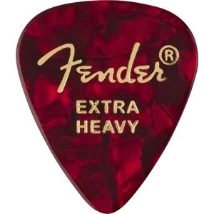 Fender 351 Shape Picks, Extra Heavy, Red Moto