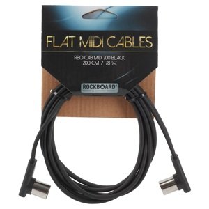 Rockboard Flat MIDI Cable Black 200 cm