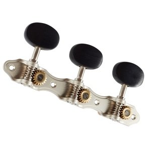 Taylor Slot Head Nickel/Ebony Tuner Buttons 6-String Set