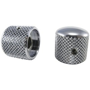 Ernie Ball Tele-style Knobs Chrome Plated Brass Set of 2