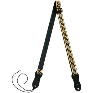 Flight S47 Black Gold Nubuck Ukulele Strap