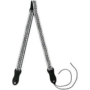 Flight S47 Black Silver Nubuck Ukulele Strap