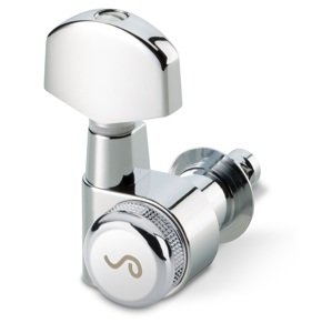 Schaller M6 Pin 3+3, Chrome, Large Metal, Locking 21,0