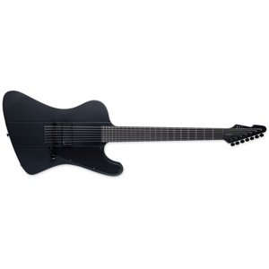 ESP LTD Phoenix-7 Baritone Black Metal Black Satin