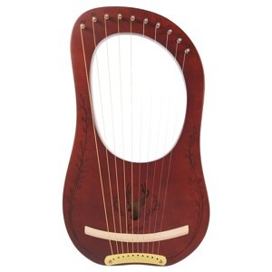 Cega Lyre Harp 10 Strings Coffee