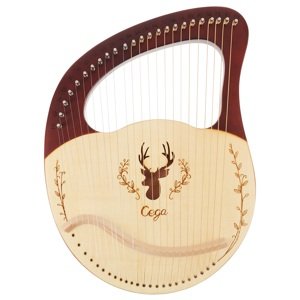 Cega Lyre Harp 24 String Coffee