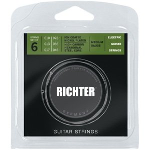 Richter Electric Guitar Strings Ion Coated, Medium 10-46