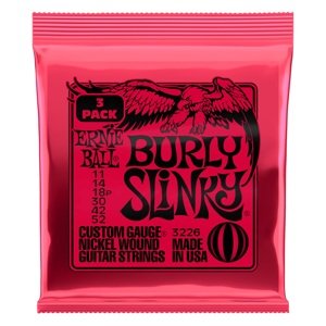 Ernie Ball 3226 Nickel Wound Strings Burly Slinky 3 Pack