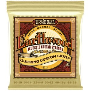 Ernie Ball 2013 Earthwood Custom Light 12-String 80/20 Bronze
