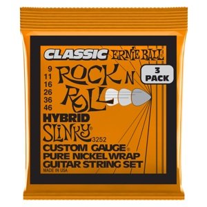 Ernie Ball 3252 Pure Nickel Hybrid Slinky 3-Pack