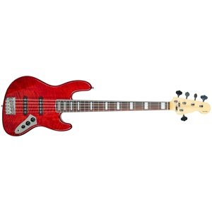 Papež Jazz Bass 5 Custom Trans Red