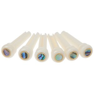 Razzor Bridge Pins Bone & Abalone