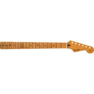 Fender Satin Roasted Maple Stratocaster Neck, Maple, Flat Oval Shape
