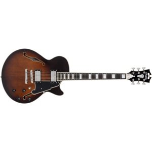 D'Angelico Premier SS Single Cutaway Stop-Bar Tailpie CE Brown Burst
