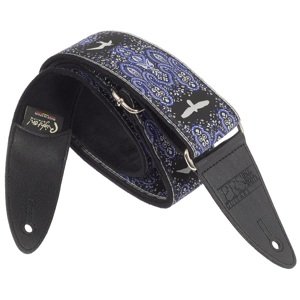 PRS 2" Guitar Strap, Custom Jacquard Birds Fleur, Violet