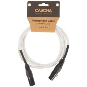 Cascha Standard Line Mic Cable White 2m