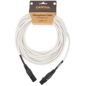 Cascha Standard Line Mic Cable White 9m