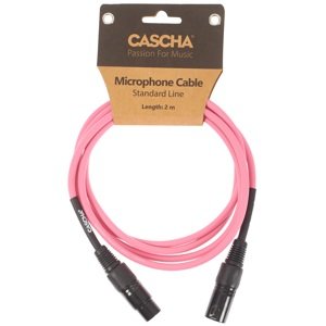 Cascha Standard Line Mic Cable Pink 2m