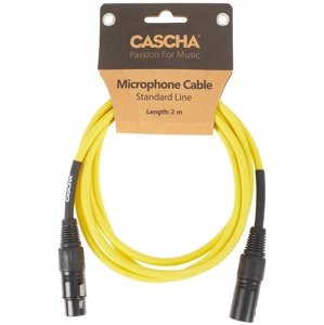 Cascha Standard Line Mic Cable Yellow 2m