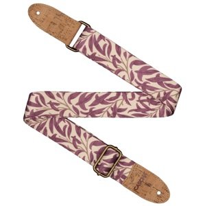 Cascha CUS-VC4 Ukulele Strap Vegan Cork Mauve Leaves