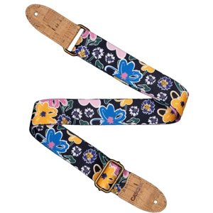 Cascha CUS-VC5 Ukulele Strap Vegan Cork Floral Sketch