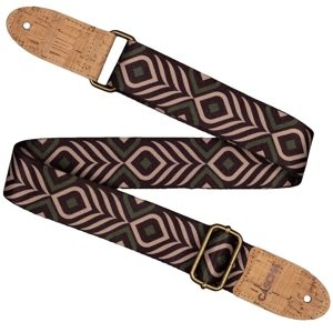 Cascha CUS-VC9 Ukulele Strap Vegan Cork Green Chevron